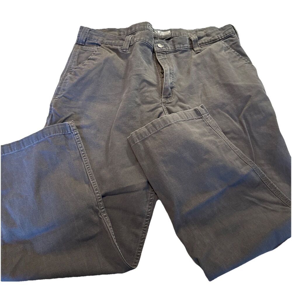 Carhartt Rugged Flex Relaxed Fit Canvas Work Pants Gray BN2291-M Men's 42x30